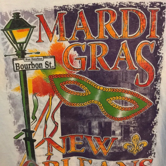 VINTAGE Mardi Gras/New Orleans t-shirt - Picture 2 of 2